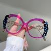 Oversized Round Glasses Women  New in Fashion Multi-color Optical Frames Trendy Vintage Luxury Brand Design Eyewear