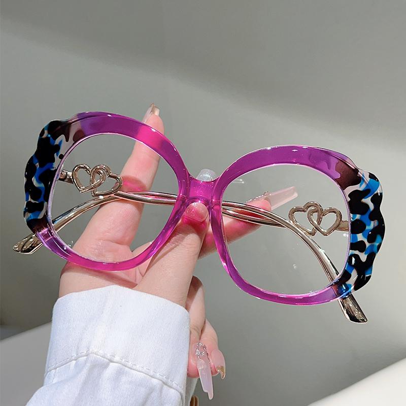 Oversized Round Glasses Women  New in Fashion Multi-color Optical Frames Trendy Vintage Luxury Brand Design Eyewear