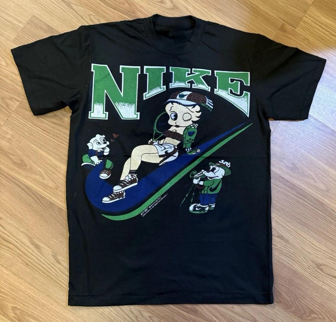 Редкая футболка с логотипом Бетти Буп Рэп Хип-Хоп Мультфильм Размеры S-5XL M