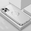 For iPhone 14 Plus 9D Plated Lens Film Clear Phone Case