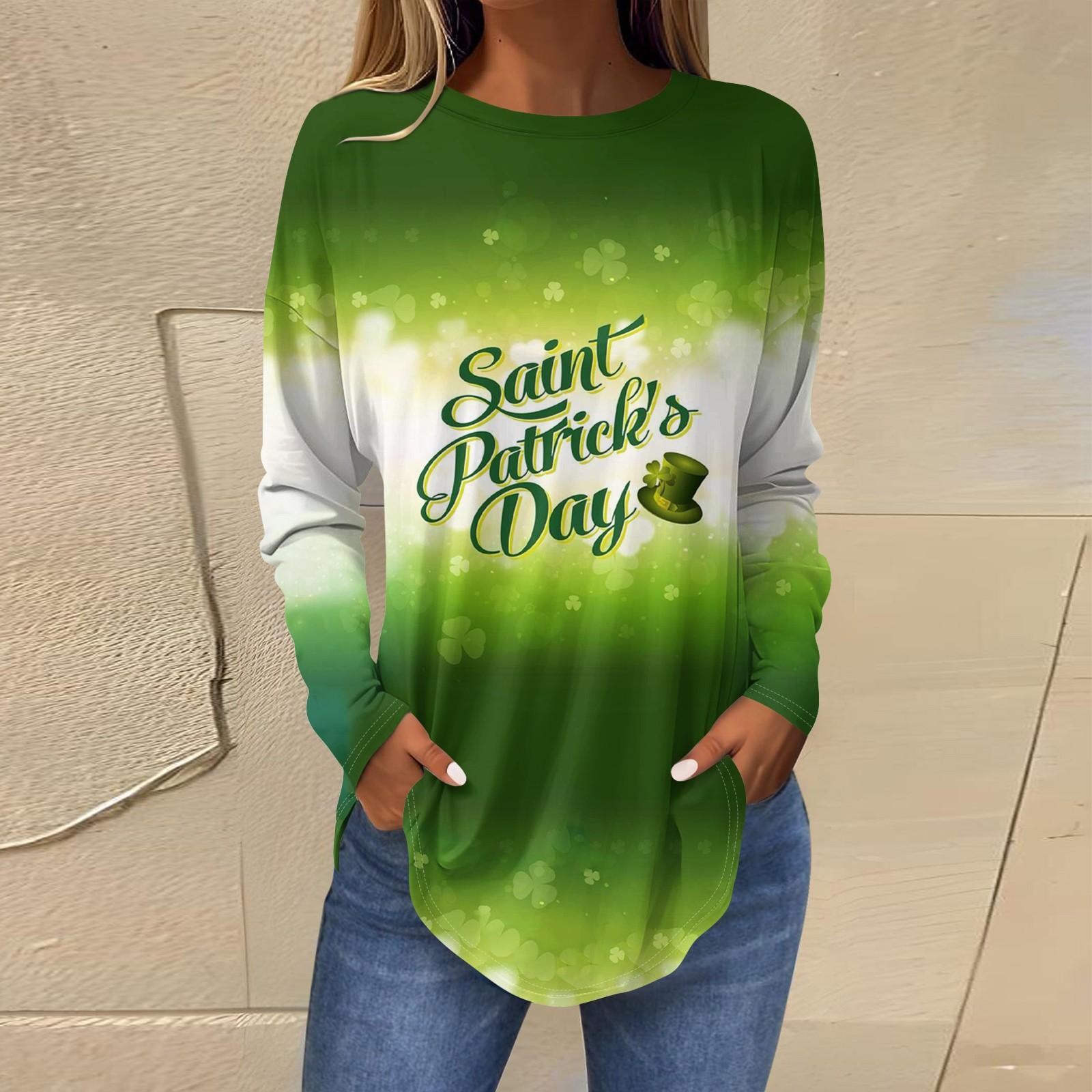 

Футболки для женщин, осенние повседневные рубашки с длинным рукавом, толстовки с винтажным графическим принтом, топы, пуловеры, рождественские XXL