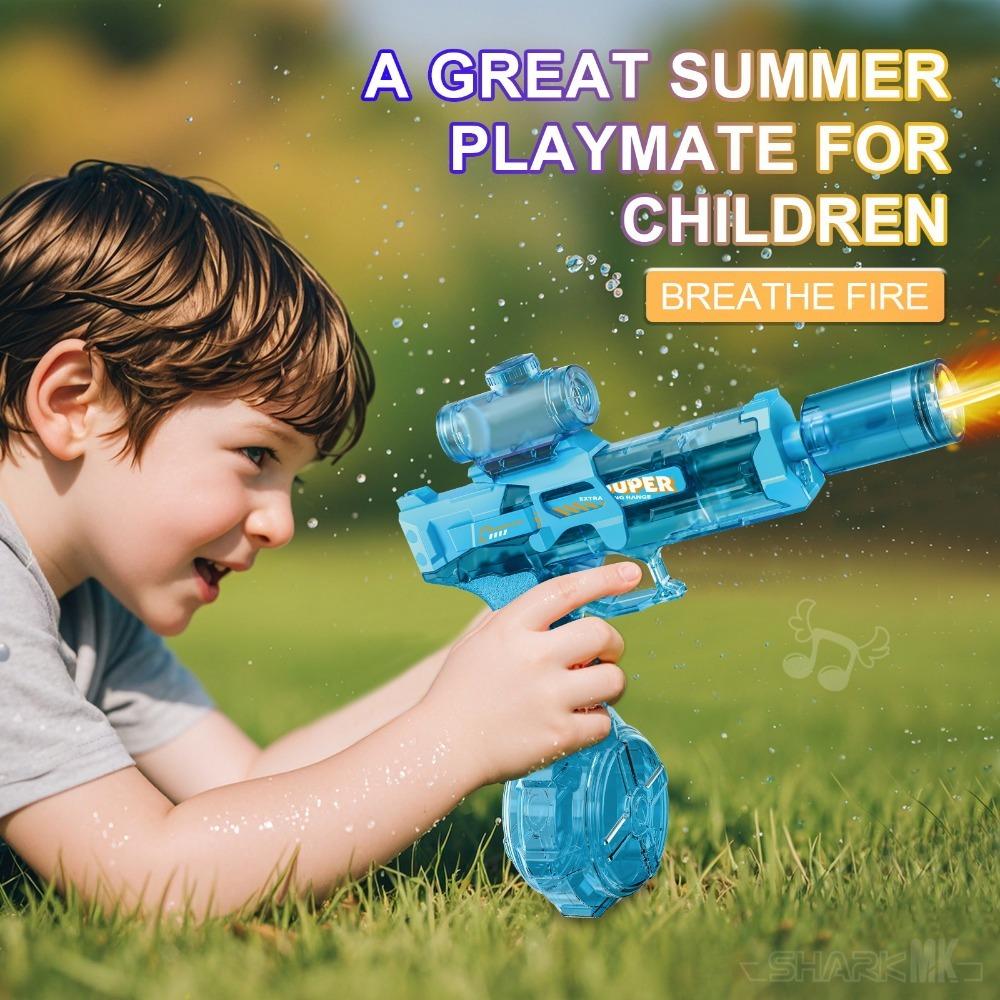 1PACK RSH water gun series LED luminous electric water gun children's toys automatic sensor light water gun summer outdoor beach swimming pool