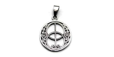 Vesica Pisces Kelk Bronzen 925 Hanger Hanger Top