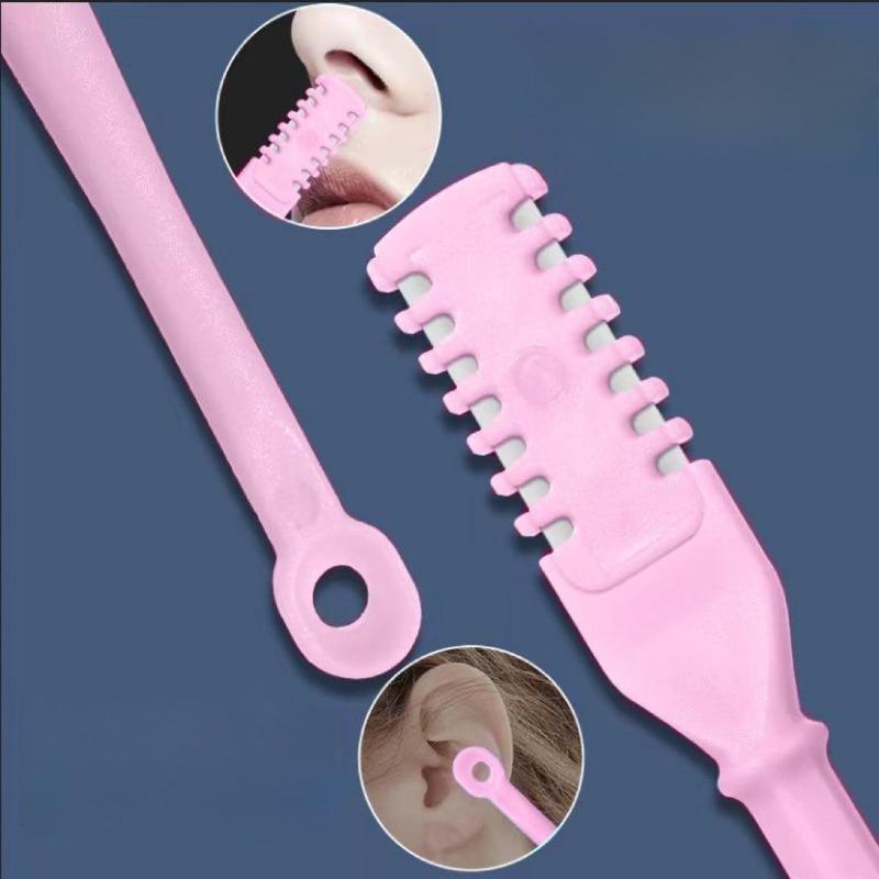 2/4/8Pcs Nose Hair Trimmer 360 Rotating Nose Hair Remover Nasal Clippers for Women Men Washable Manual Nose Hair Trimmers
