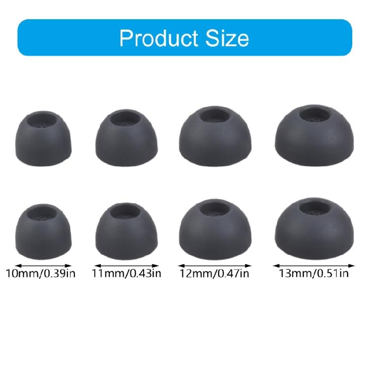 Ear Tip for 4 Earphone Replacement Ear Buds Ear Caps Earplug Eartips for Earbuds, 4Pairs