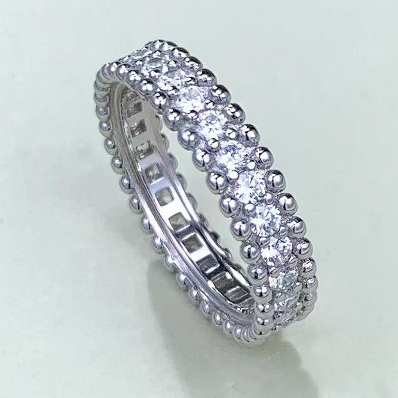 

Xiancan S925 Silver Narrow Band Starry Diamond Ring for Women Size 9