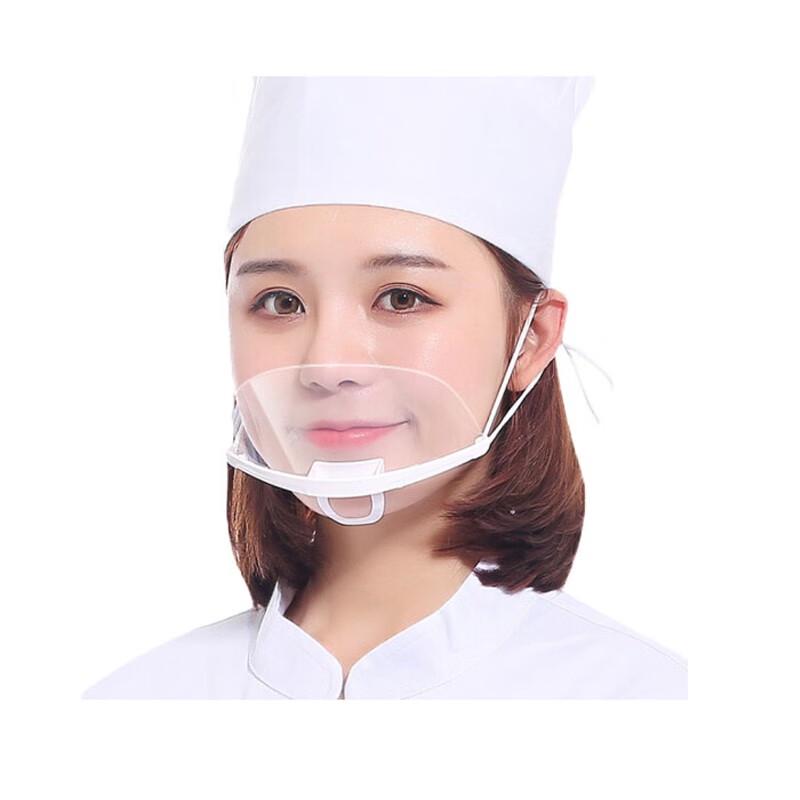 Shuangyu Transparent Anti-Fog Catering Face Mask (10-Pack)
