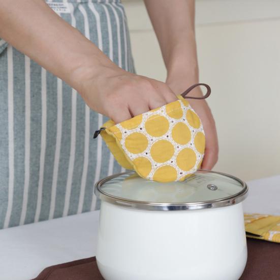 Oven Mitt Heat Resistant Pot Lid Knob Cover Hot Dish Handling Gloves Gloves Anti-Scalding Baking Tool