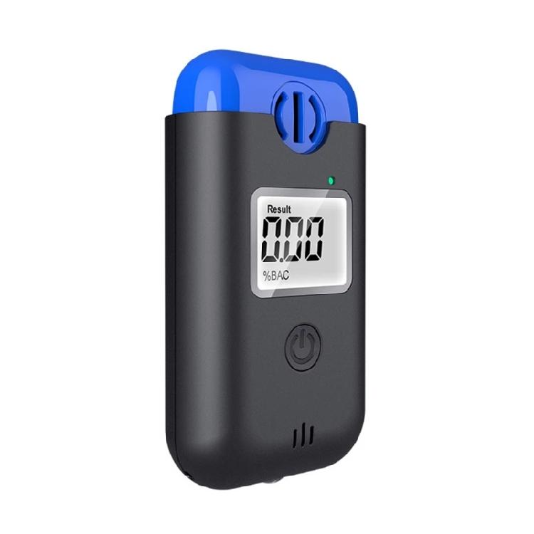 Pocket-Size Alcohol Analyzer Portable Breathalyzer for Quick Alcohol Testing синий