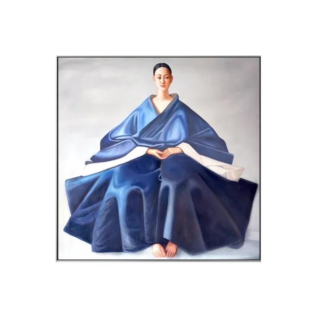 Donna Orientale Giapponese Splendido Abbigliamento Pittura su Tela Coreana Arte Murale Quadro Solenni Poster e Stampe per Soggiorno Decorazione Casa