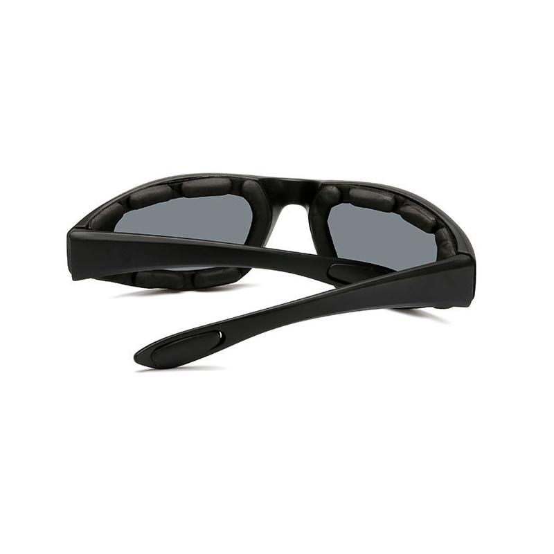 Sports Windproof Cycling Glasses Men Women Motorcycle Riding Anti-UV Goggles Yellow/Grey Lens Sunglasses Car Driving Eyewear