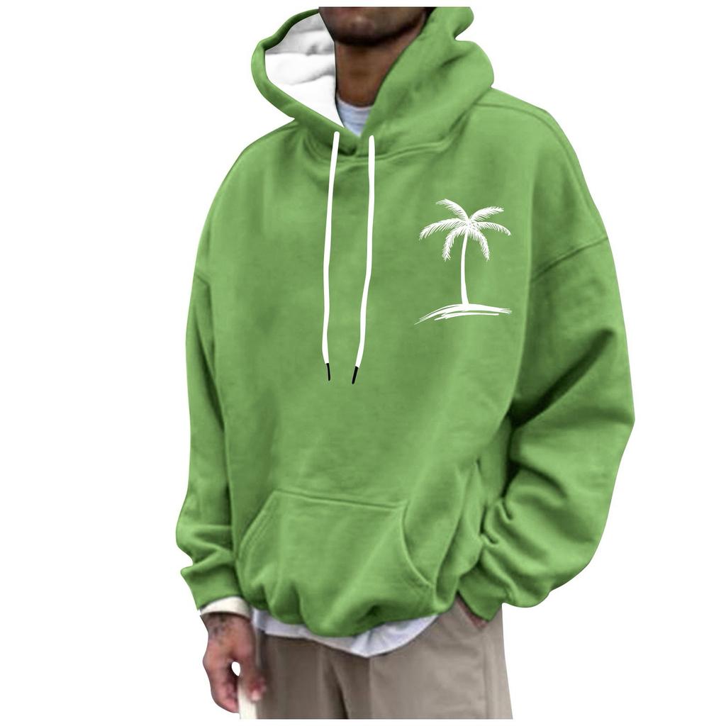 Men's Hooded Print Pattern Fashion Loose Men's And Women's Long Sleeve Hooded Sweatshirt