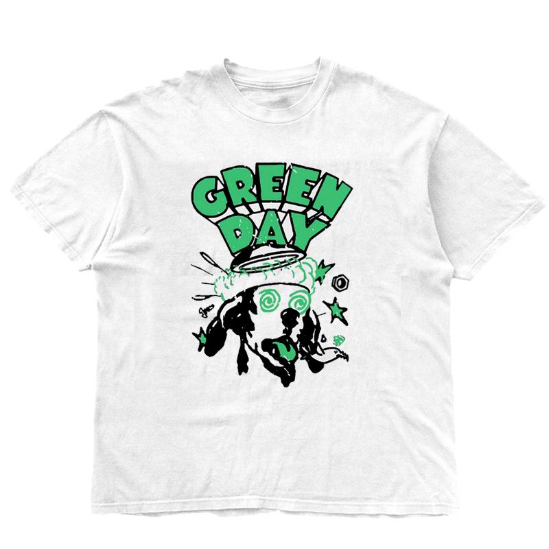 Green Day  Tshirt Classic Rock Music Band Tshirt Oversized Short sleeved Punk Street Style Men and Women Tops