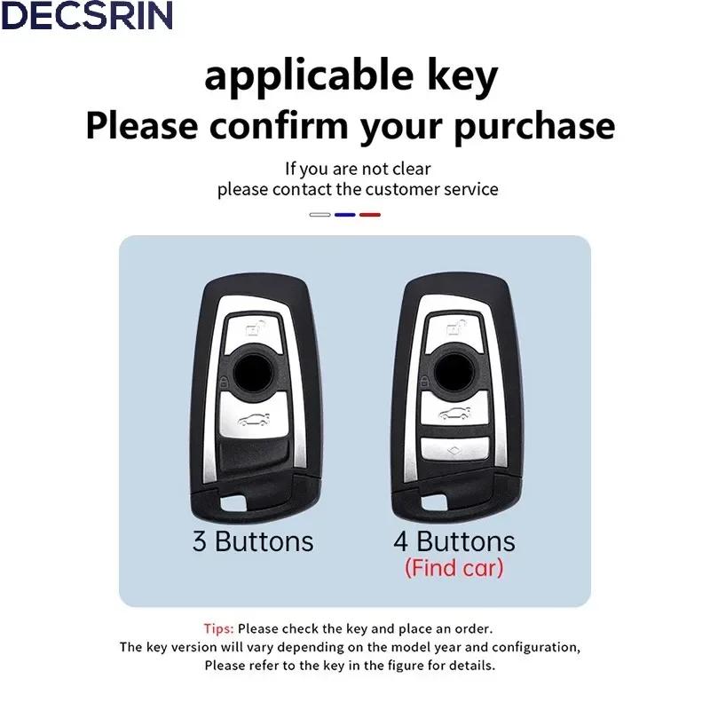 3/4 Button Car Key Case Cover Shell Fob For BMW 1 3 5 7 Series X1 X3 X4 X5 F10 F15 F16 F20 F30 F18 F25 M3 M4 E34 Car Accessories