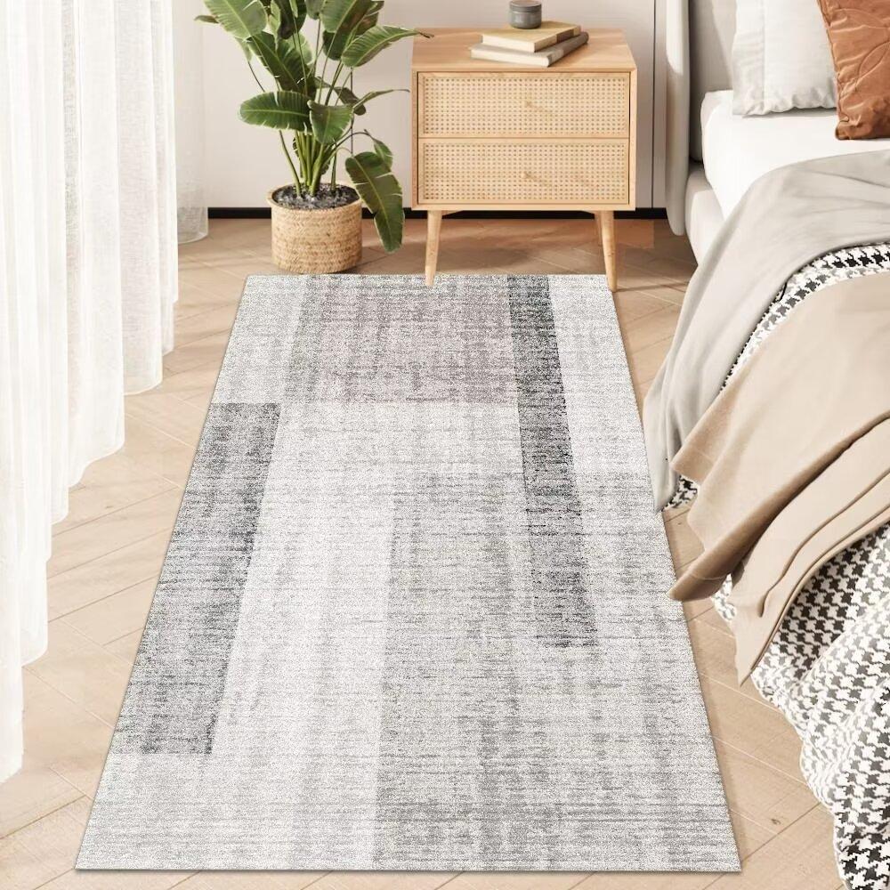 Modern Carpet for Bedside Soft Bedside Rugs Large Living Room Floor Mat Rectangular Balcony Mats Simple Room Decoration Runner