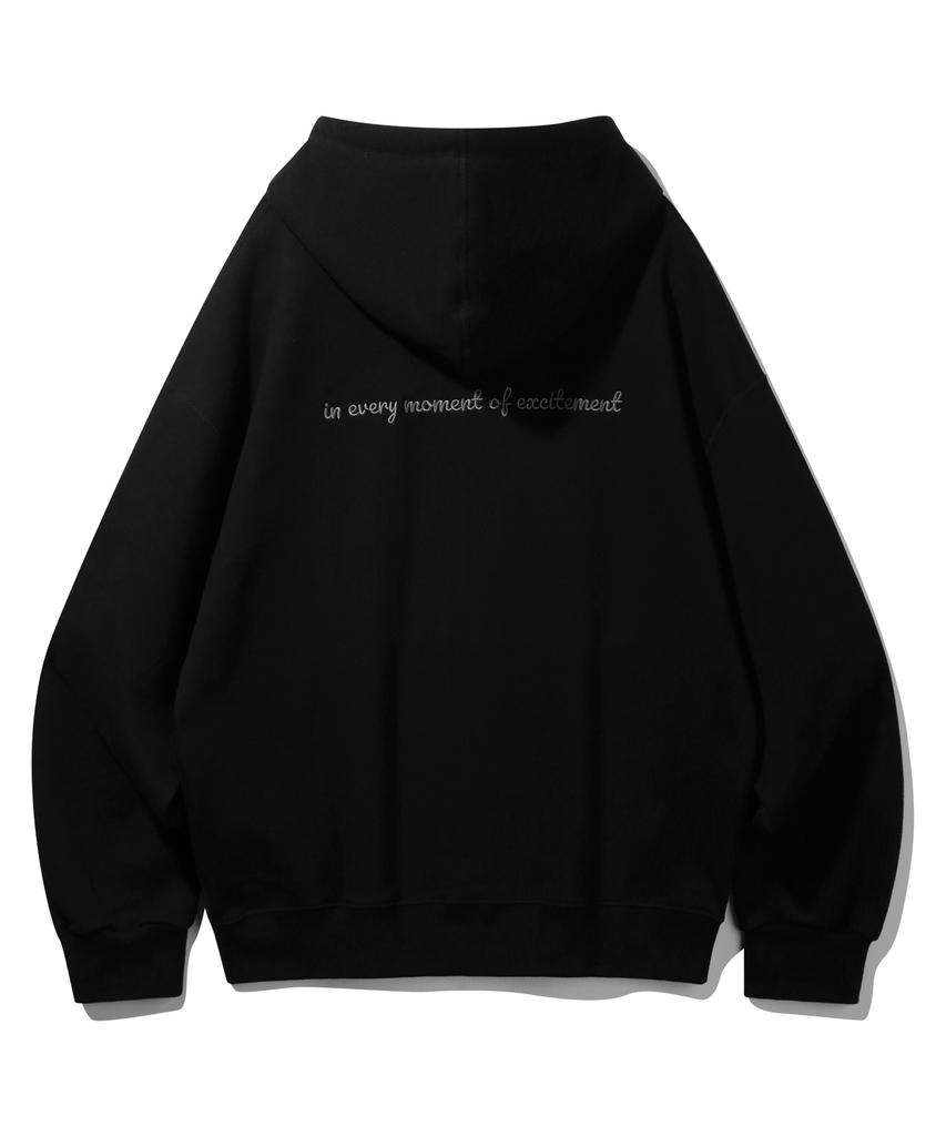 Bakken Signature B Zip-Up Hoodie Bk76902_Black