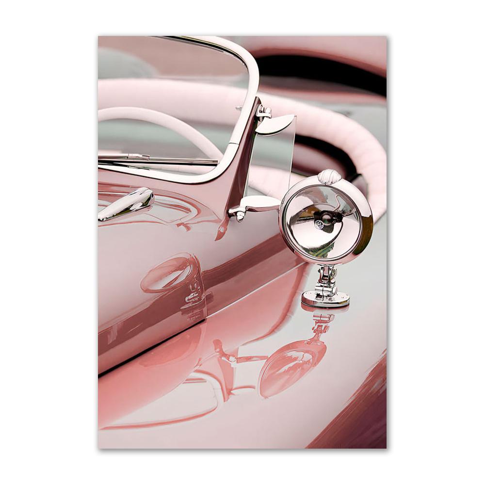 Pink Vintage Canvas Paitning Wall Poster and Prints Typewriter Bike Fashion Car Goblet Modern Wall Art Pictures for Living Room