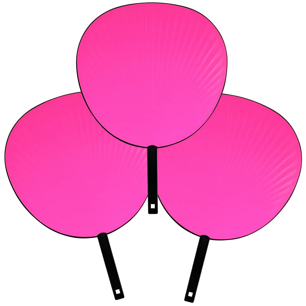 

Набор из 3 розовых флуоресцентных, идеально подходит для поддержки на концерте и живого фан-сервиса, ручной работы, гигантские веера, розовый, веера, веера, больше. Материалы Розовый, Веера, Веера, чёрный