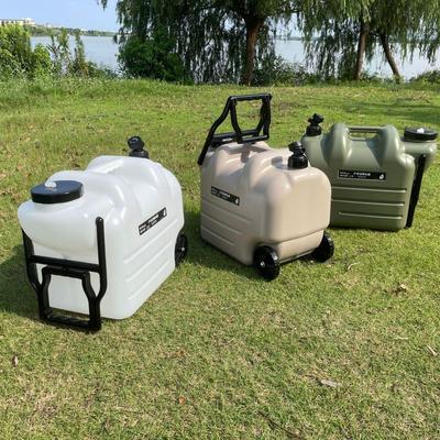 Portable Wheeled Water Tank with Faucet for Camping