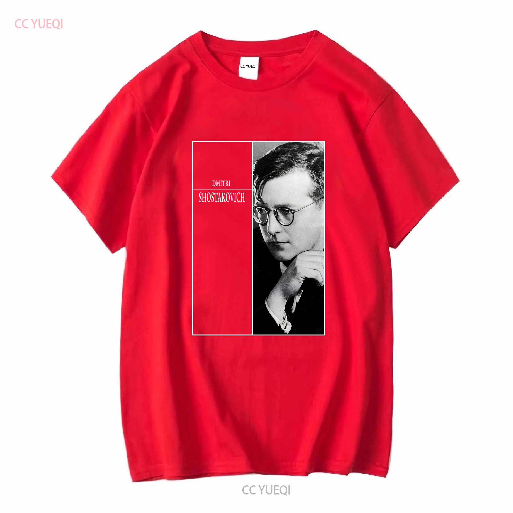 Dmitri Shostakovich T shirt Russian Composer long or short sleeves vintage Washed Stylish Comfortable homme Casual fashion S