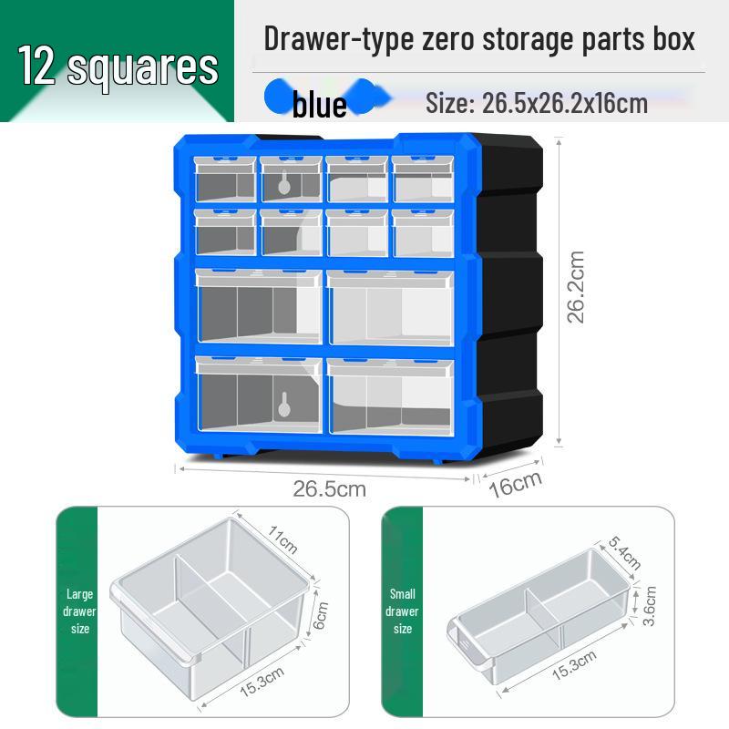 Parts Storage Cabinet with Drawers for Electronics, Hardware, & Screws