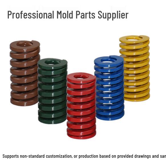 Rectangular Compression Mold Spring Parts - 65Mn Steel in Yellow, Blue, Red, Green, Brown, Tea. Shipping Adjustment