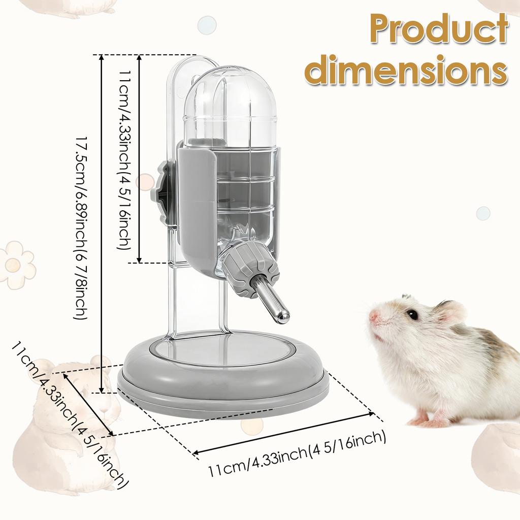 Hamster Drinking Bottle Rabbit Guinea Pig Squirrel Cage Water Bottle Dispenser Small Pet Animals Feeder Supplies