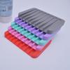 1-6PCS Silicone Soap Box Creative No Punching Silicone Soap Holder Simple Draining Soap Solder Without Water Accumulation Box