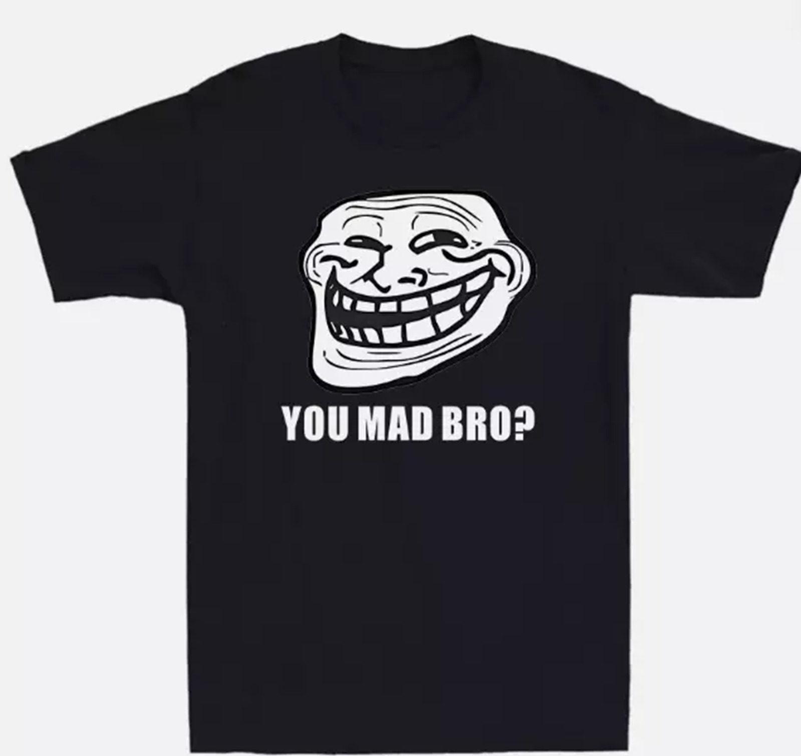 Rage Comic Trollface Смешное Лицо Глупое Лицо Лицо Гнома Модная Круглая Шея Футболка Мужская Летняя Высокое Качество Повседневная Футболка с Коротким Рукавом 4XL