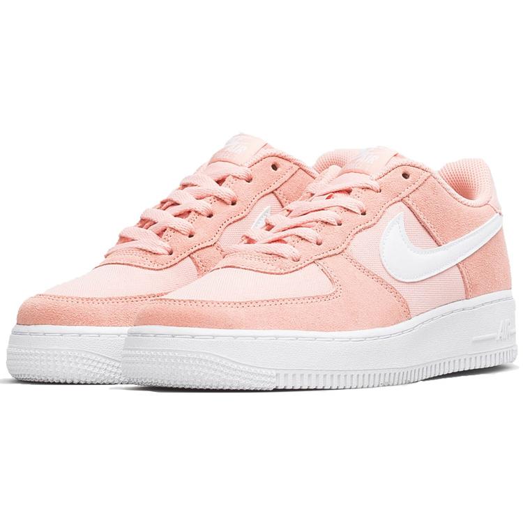 Nike Air Force 1 PE Coral Low top Skateboard Shoes GS Pink BV0064-600