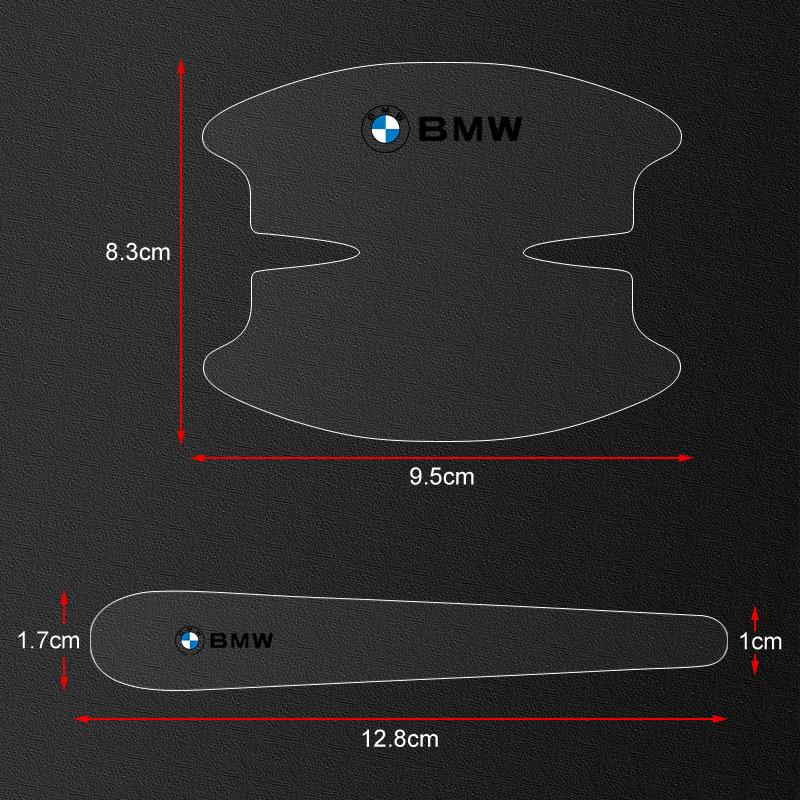8Pcs Transparent Car Door Handle Bowl Anti Scratch Protective Sticker For BMW E36 E46 E90 E70 E91 G20 X1 E60 F10 F30 E39 F20 E87