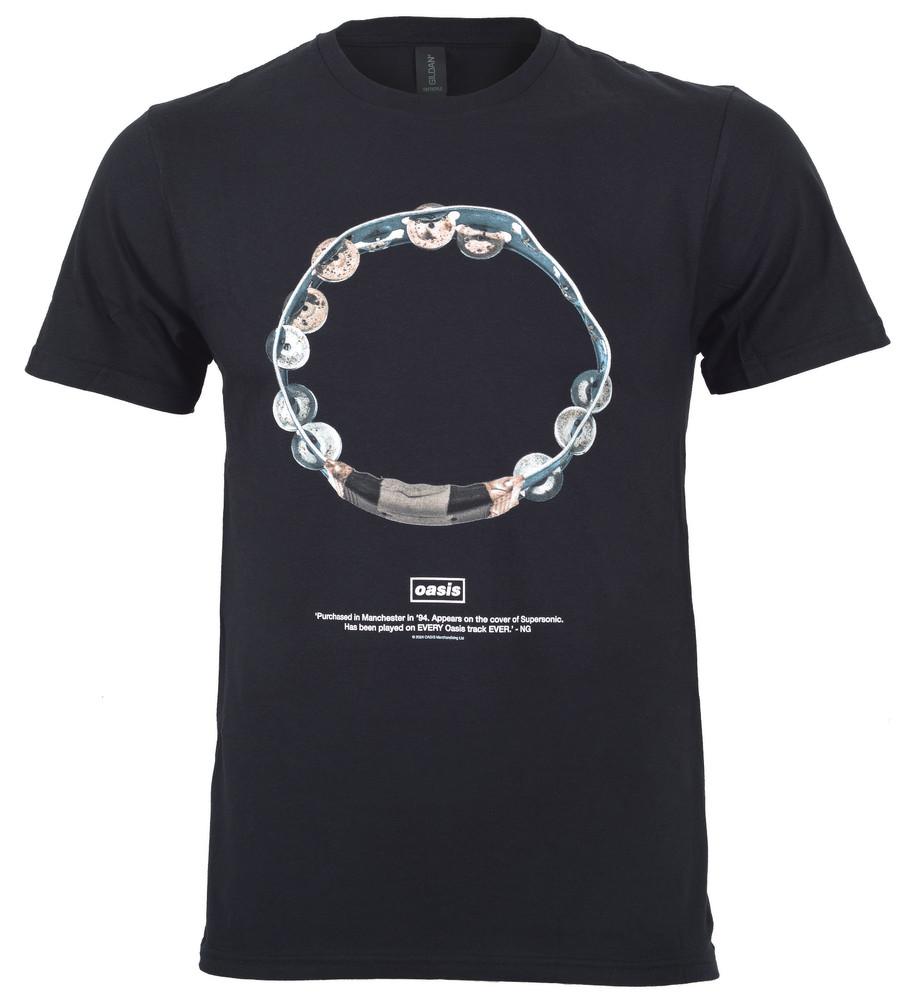 

Official Oasis T Shirt Supersonic Tambourine Reunion Tour 2025 New Black L