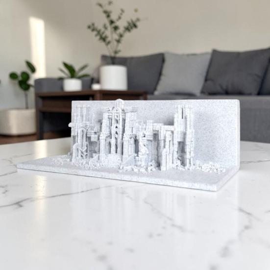 Yousheng 3D Printed Pleated Night Light Decorative Bedside Lamp with Unique Accordion Design USB Powered Table Lamp for Living Room Home Decor