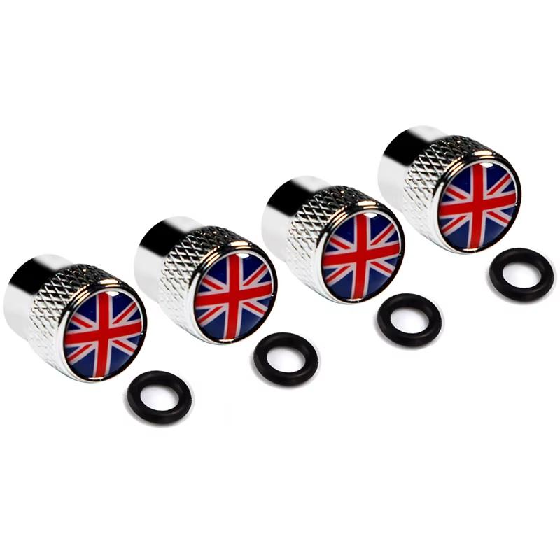 

4PCS/set Car Aluminum Alloy Wheel Hub Valve Core Cover For Mini Cooper Countryman R55 R56 R60 F55 F56 F54 F60 Car Accessories срібний/червоний