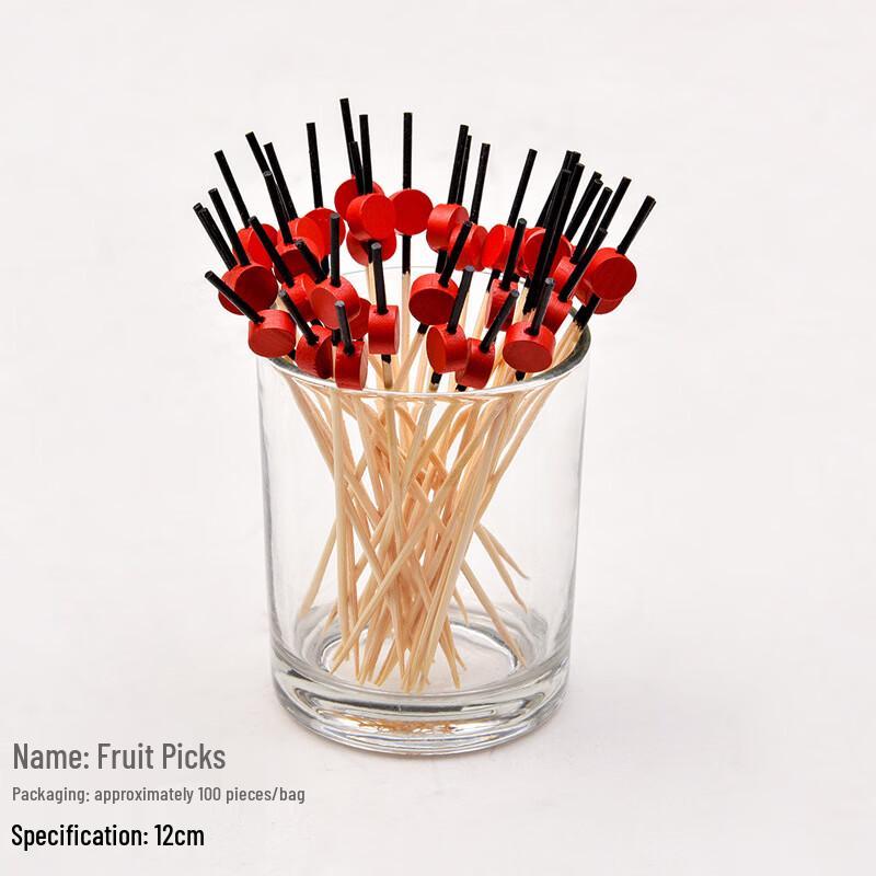 DeRuiEn Bamboo Decorative Fruit Picks (400 Count)