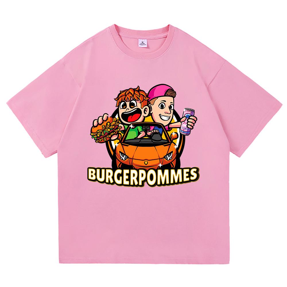 Burgerpommes 2 Tričko Móda Muži Harajuku Estetické Roztomilé Icrimax Tričko Unisex Vysoce Kvalitní Kreslené Ležérní Bavlněná Trička