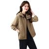 Hooded Jacket Jacket Women's Spring and Autumn New Small Tooling Fashion Casual Jacket Top, Trendy