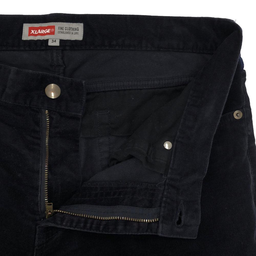 Xlarge Logo Embroidery Corduroy Pants W34 Navy Men's Used