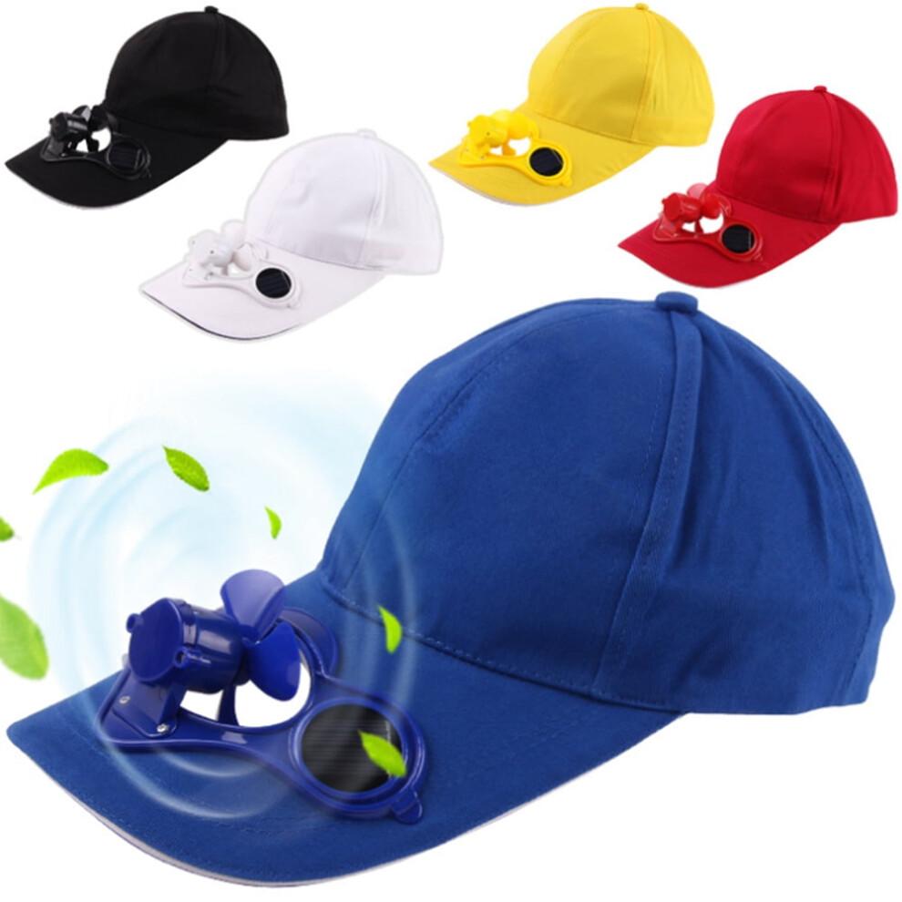 Casquette Ventilateur Solaire Coton Unisexe Chapeau d'Extérieur
