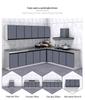 2-Meter Stainless Steel Waterproof Kitchen Cabinet with Sink for Household or Rental Use