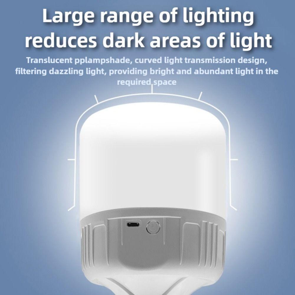 New USB Rechargeable LED Lamp Bulbs 30W Super Bright Emergency Light Waterproof Portable Hook Camping Light Fishing