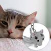 Cat Keychain Bag Pendant Unique Pet Memorial Gift Lightweight Versatile for Kids Adults Hair