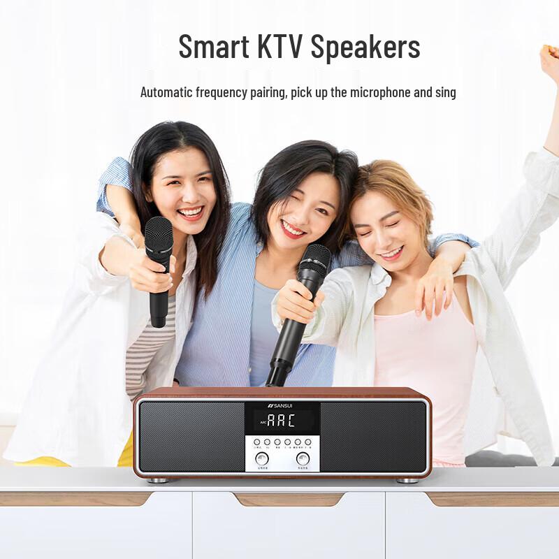 SANSUI T76S 2024 Upgraded All-in-One Home Audio System