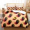 Avocado Duvet Cover Set Fresh Fruit Pattern Comforter Cover Double Single Size For Kids Teen Adults Bedding Set With Pillowcase
