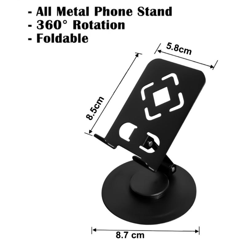 Adjustable Lightweight Foldable Tablet Holder Rack 360 Rotating Base Stand for Drawing Video Conferencing Watching Movie