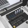 USB Hub 3.0 5Gbps Data Transfer 7 Ports 12W Charging 5V/3A Power Adapter 4Ft Long Cable Individual Switches in Stock