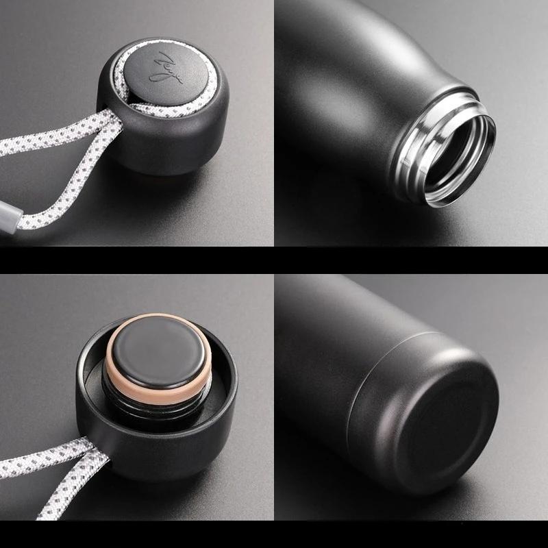 400/550ML Thermo Bottle Vacuum Flasks with Rope Stainless Steel Outdoor Travel Cups Portable Thermal Water Bottles