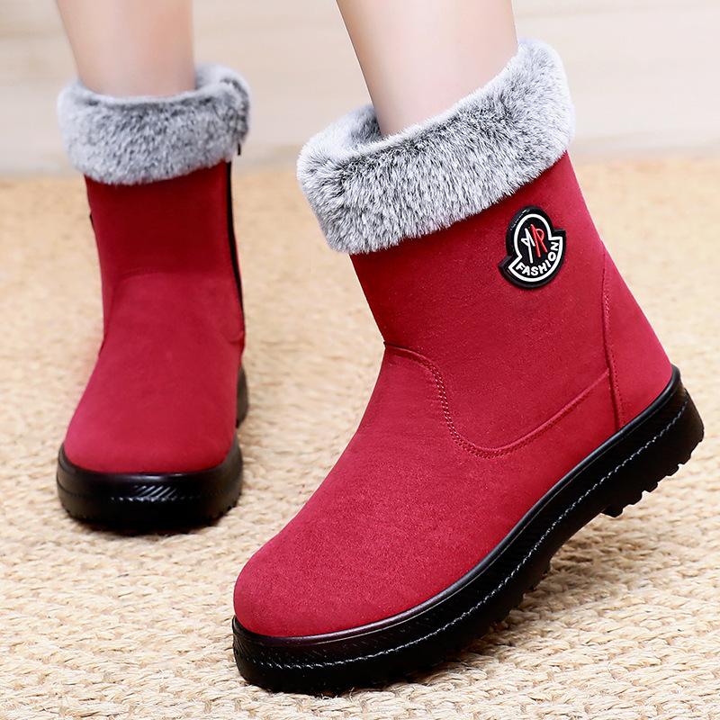 Shoes Women's Shoes New Cotton Shoes Piled Thickened Snow Boots Boots Cold-proof and Warm Boots