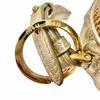 Excellent MIUMIU Charm TRICK MATELASSE KEYRING Gold Leather Women 5TL527 Used