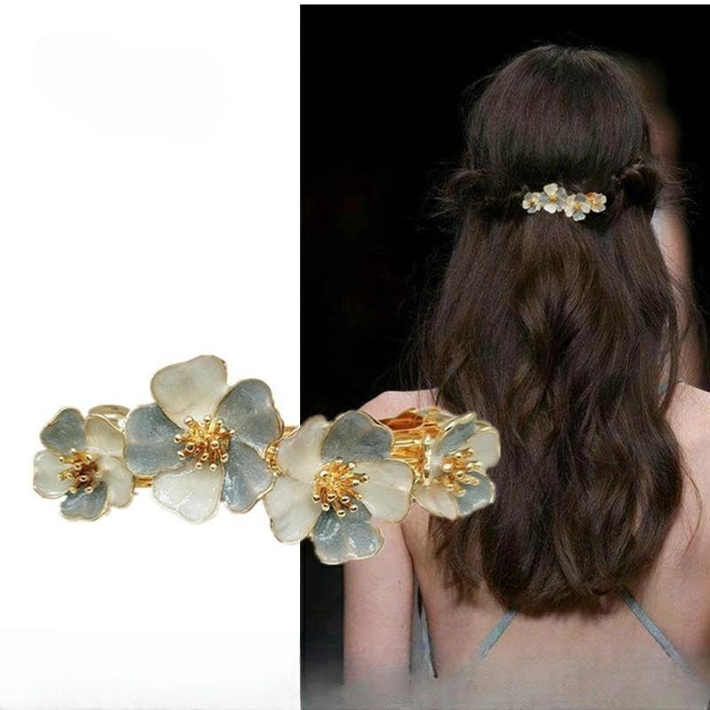 Light Luxury French Spring Flower Hair Clip for Women